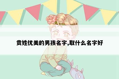 贲姓优美的男孩名字,取什么名字好