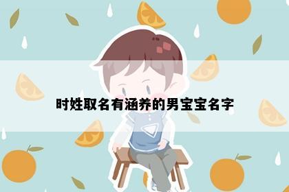 时姓取名有涵养的男宝宝名字