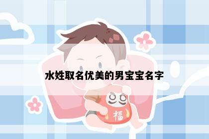 水姓取名优美的男宝宝名字