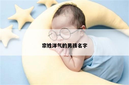 宗姓洋气的男孩名字