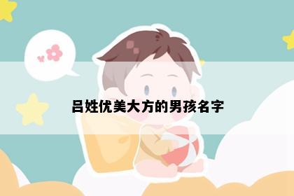 吕姓优美大方的男孩名字